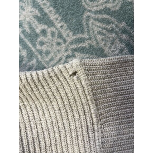 Eddie Bauer Sweater Men's XXXL Tall Cream Pullover Cotton Heavyweight Vintage‎ - Picture 4 of 4